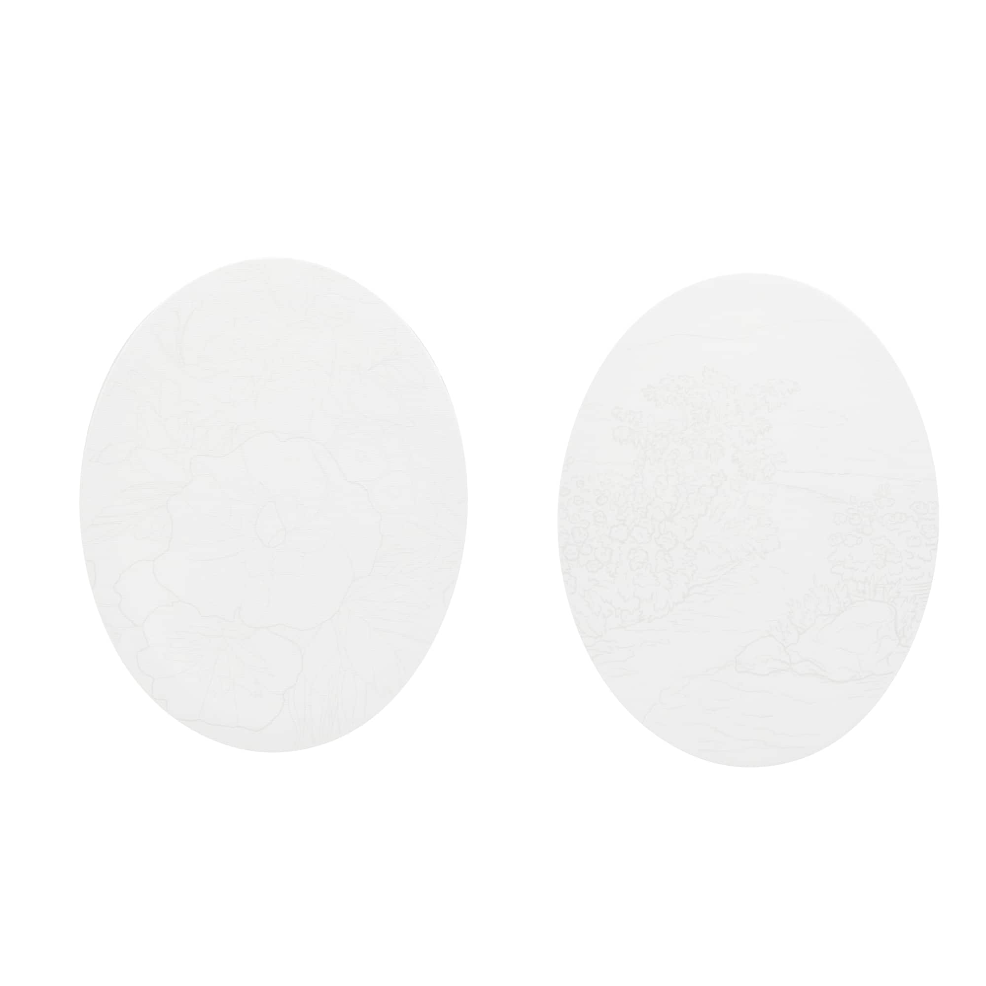 Floral Oval Canvas Painting Kit by Craft Smart®
